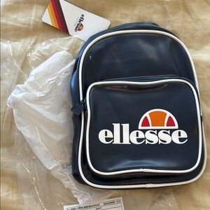 NWT Ellesse Navy Backpack